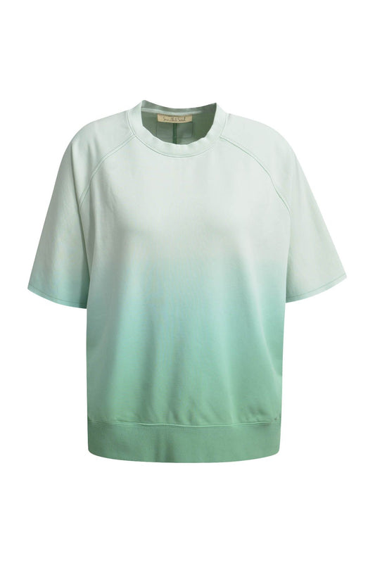 Smith&Soul Damen Sweatshirt Shortsleeve grün