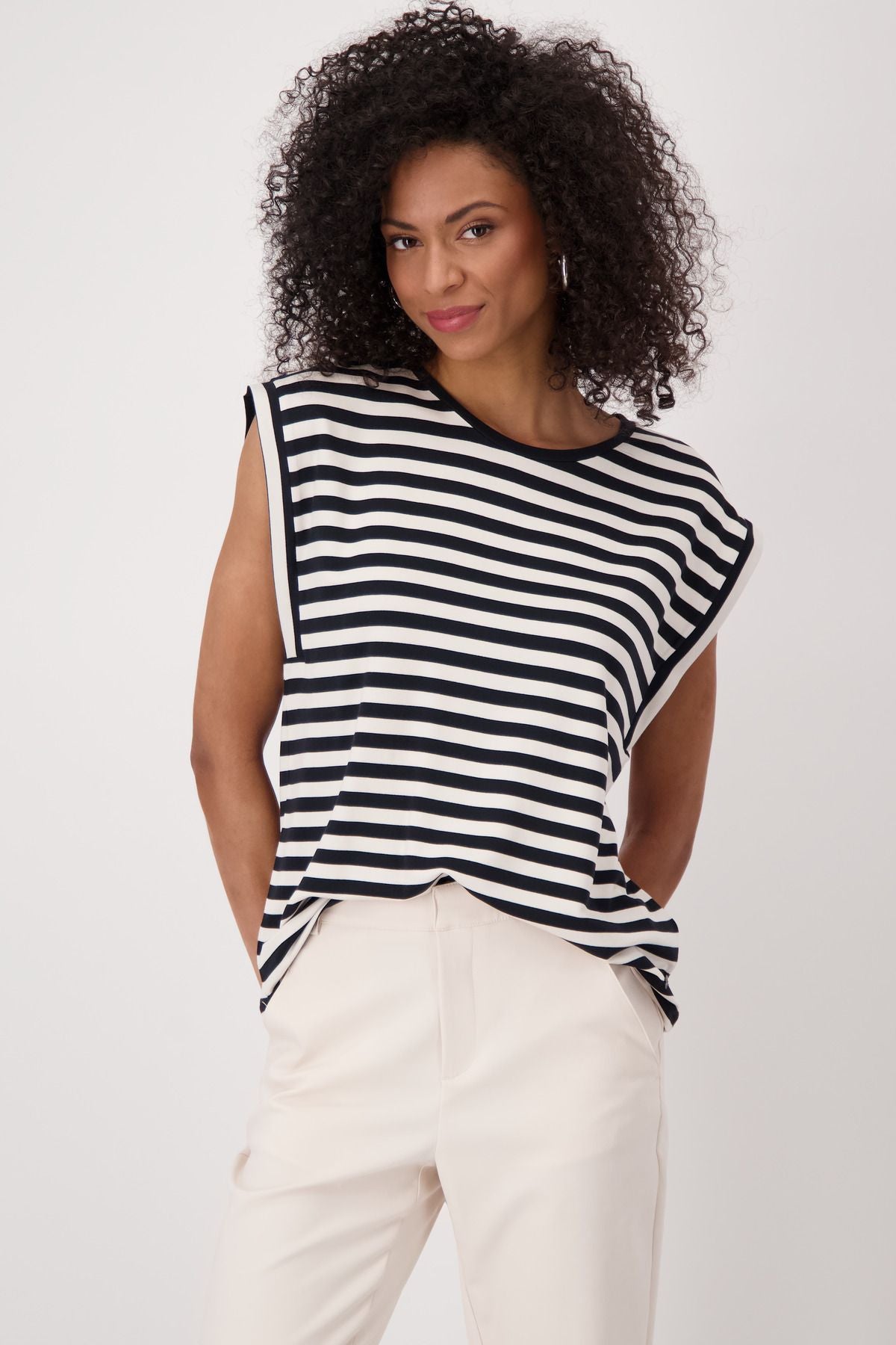 Monari Damen T-Shirt 44 schwarz