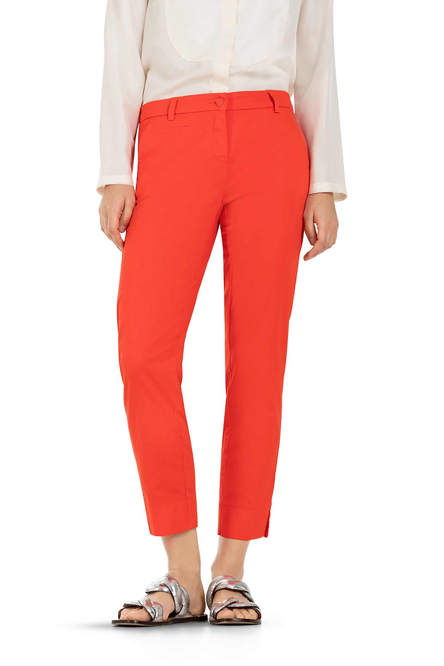 Cambio Damen Hose Stella cropped rot