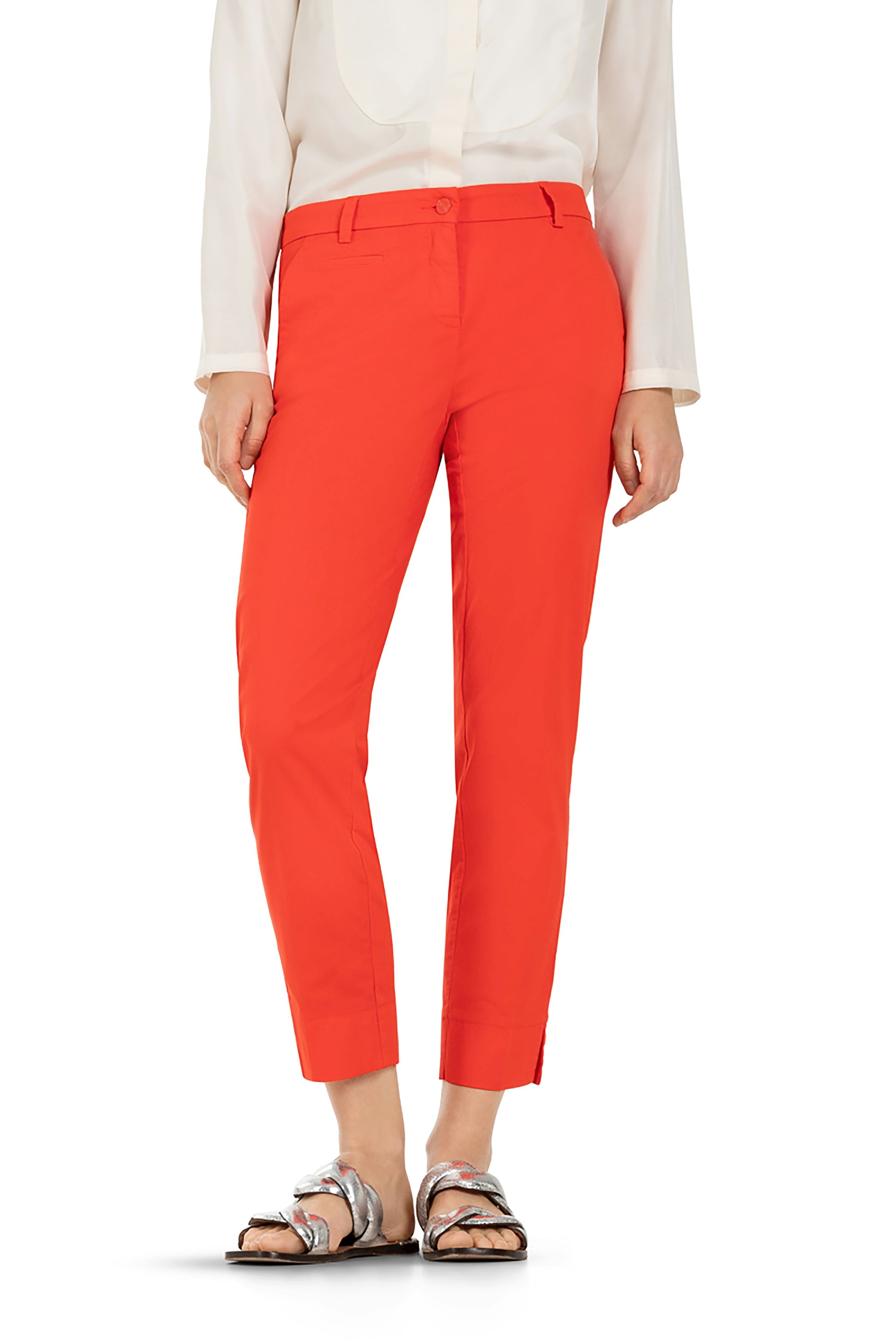 Cambio Damen Hose Stella cropped rot