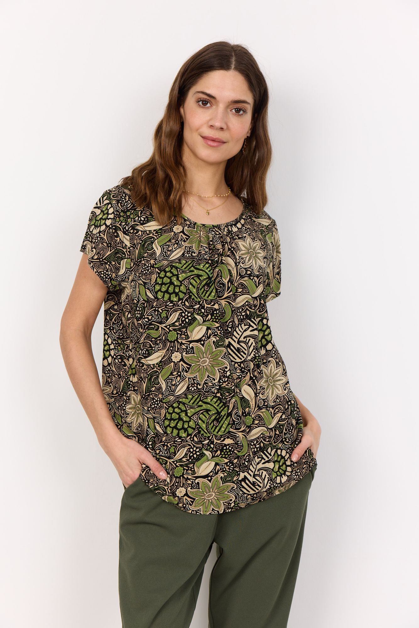 Soyaconcept Damen Bluse SC-ROSINE 2 grün