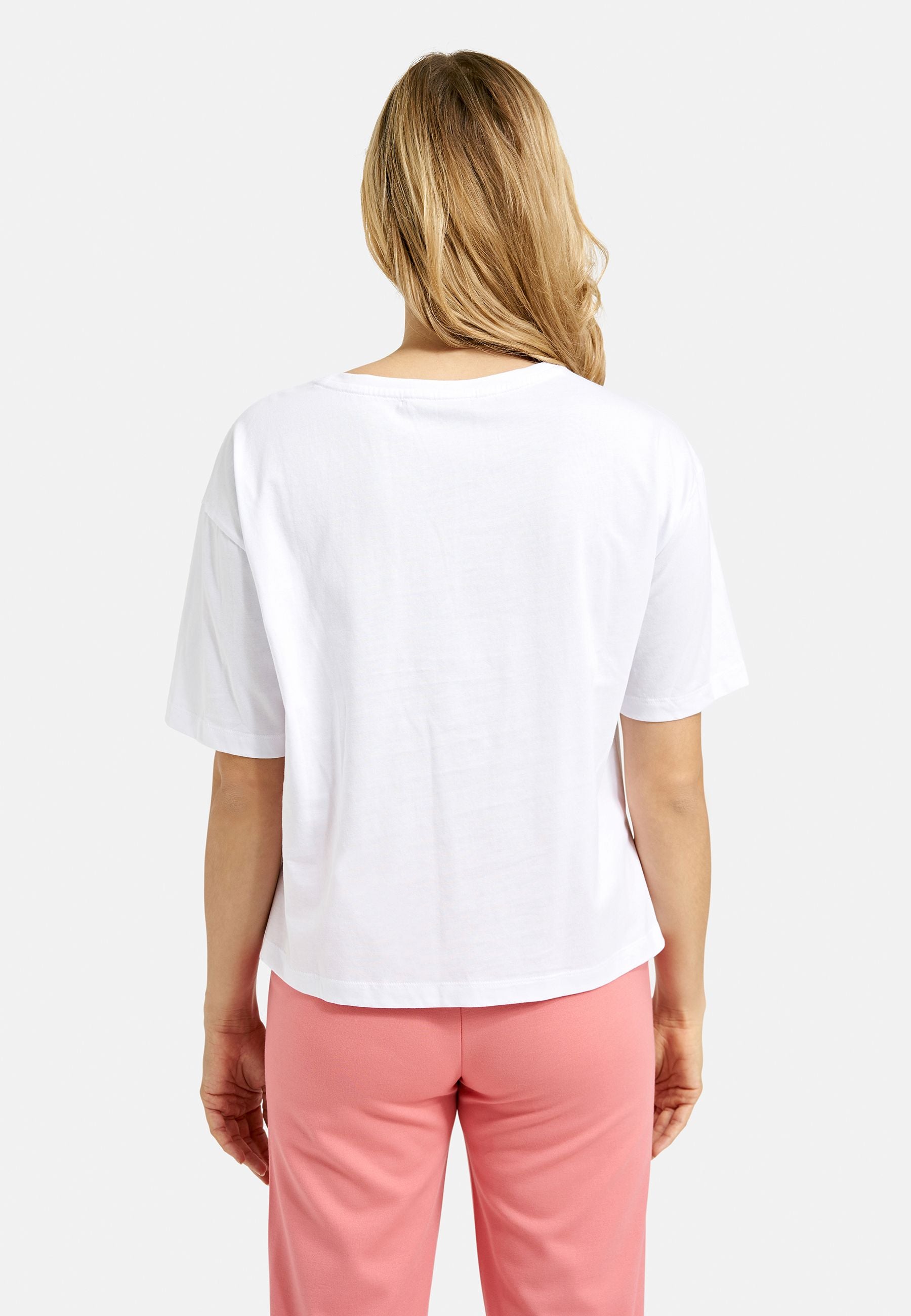 Smith&Soul Damen Boxy T-Shirt Wording weiß