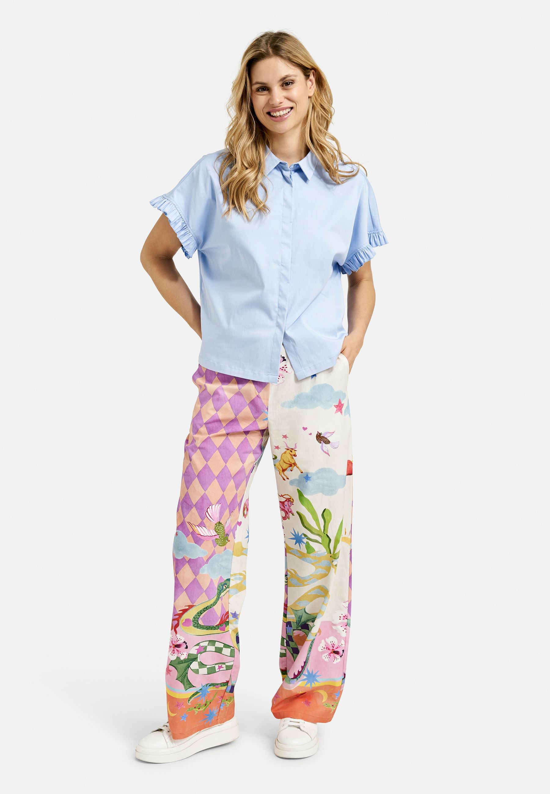Smith&Soul Damen Bluse blau
