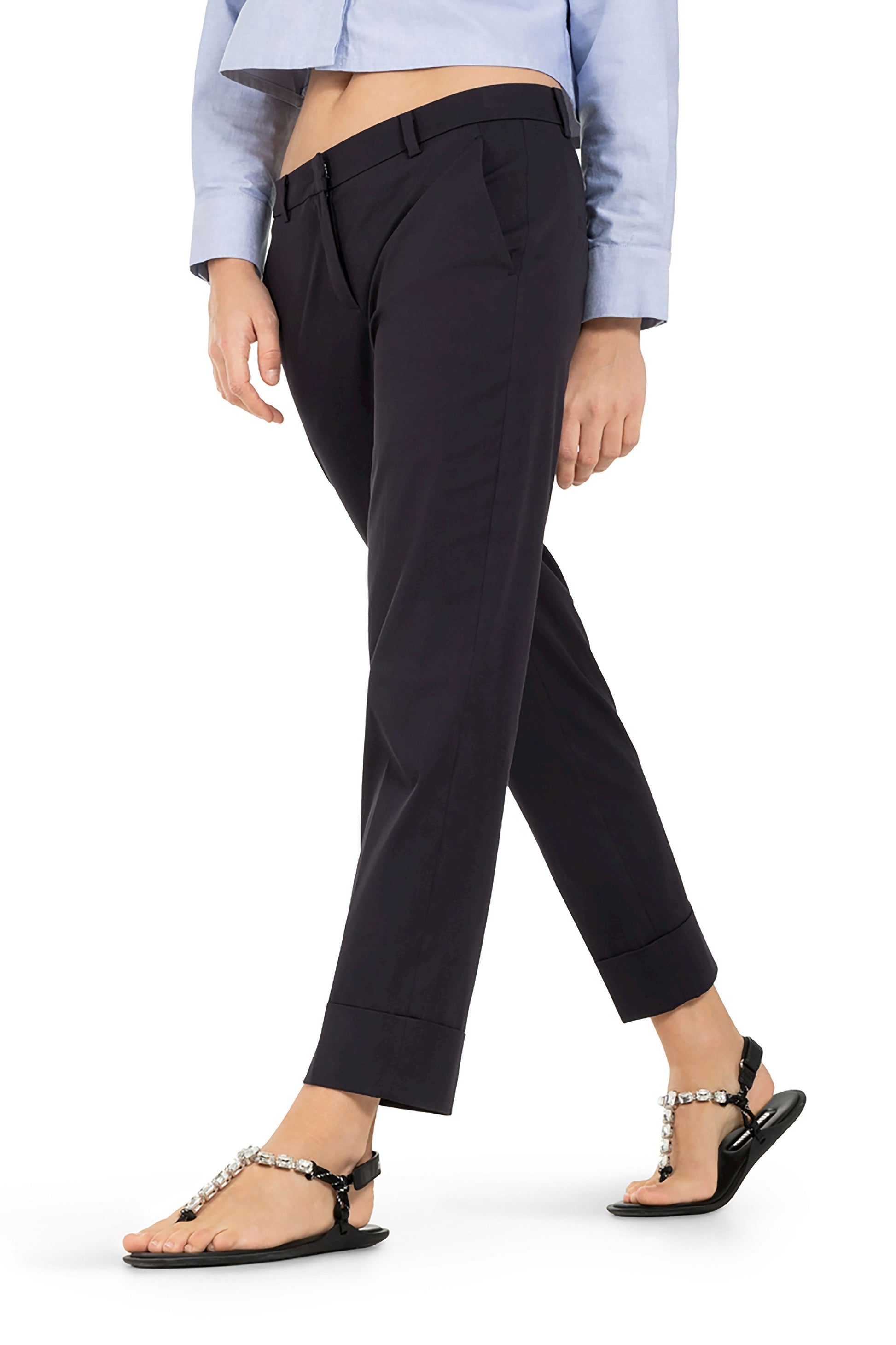 Cambio Damen Hose Krystal blau