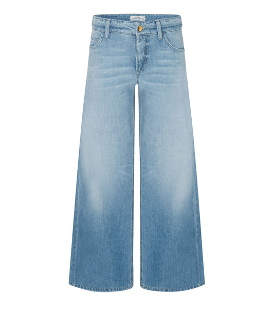 Cambio Damen Jeans Palazzo cropped 30 blau