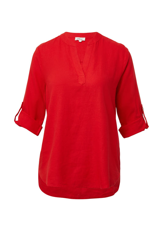 s.Oliver Damen Bluse rot