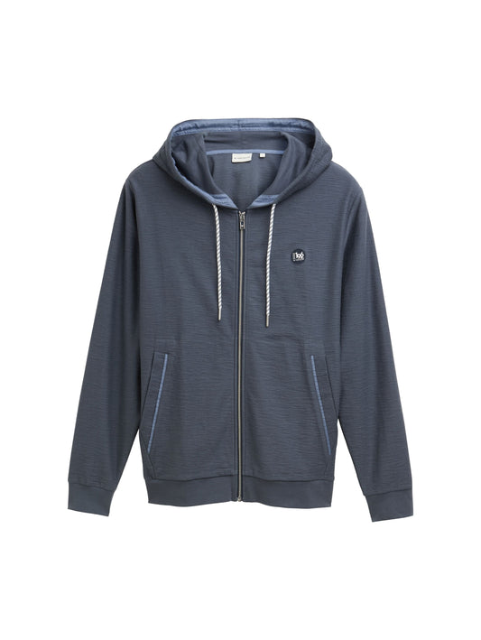 Tom Tailor Herren Ultralight Sweatjacke mit Kapuze XXXL grau