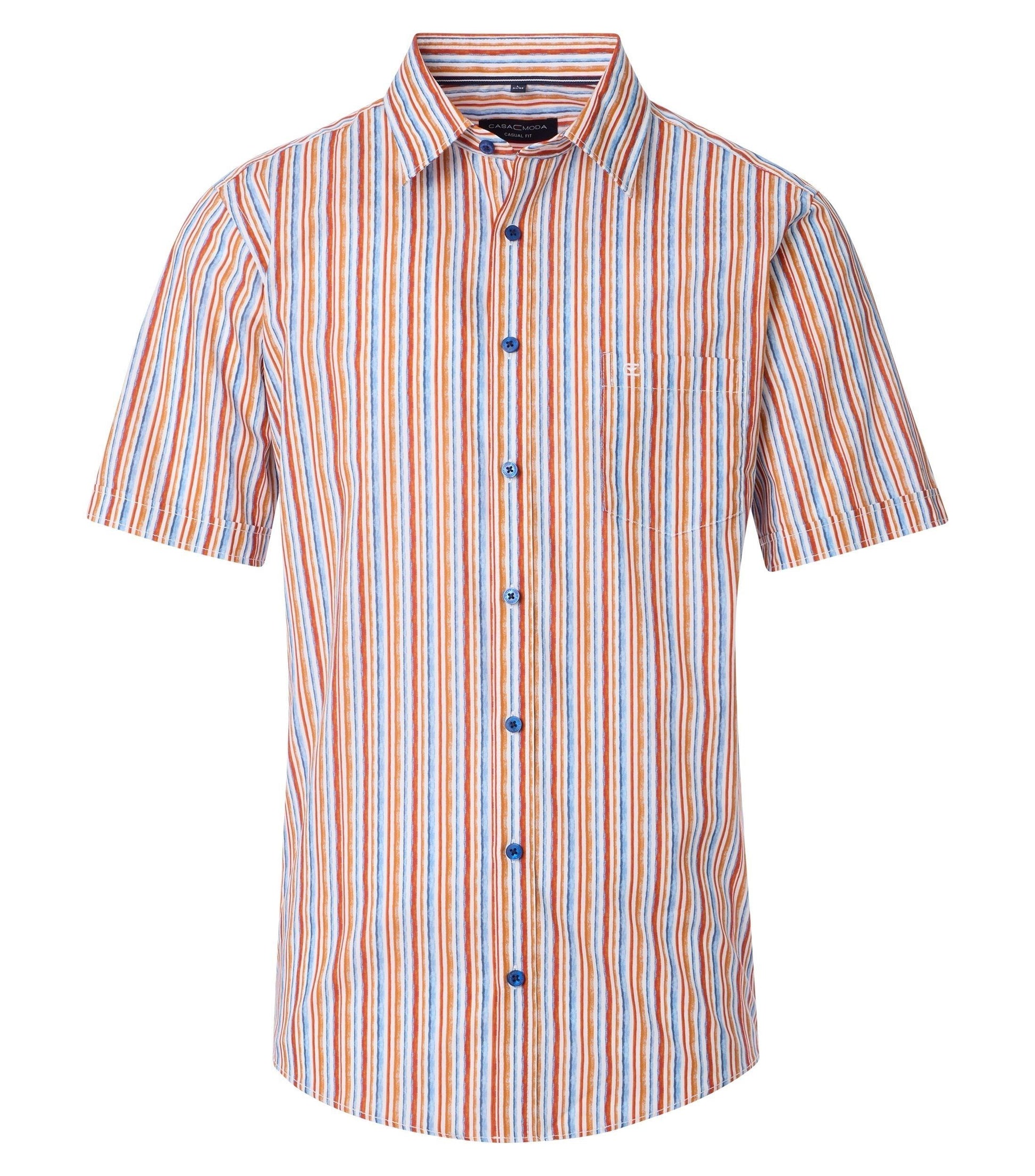 Casa Moda Herren Kurzarmhemd orange