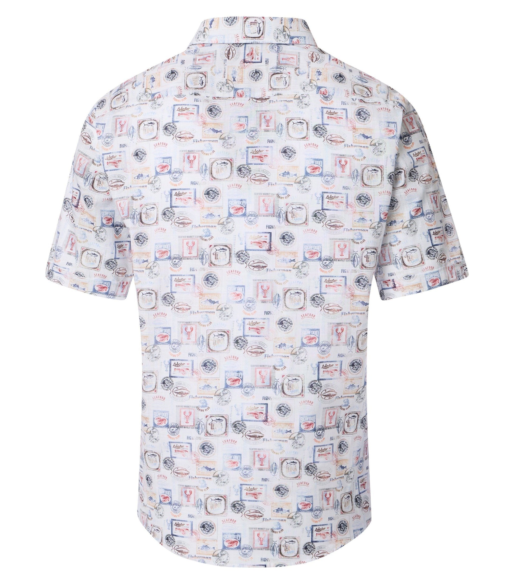 Casa Moda Herren Kurzarmhemd blau