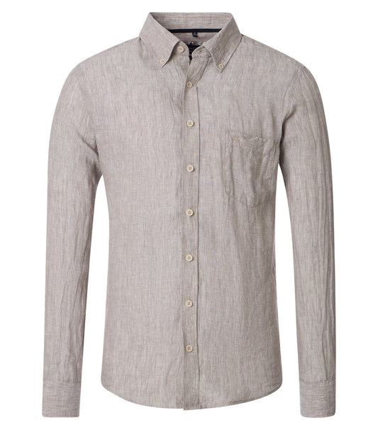 Casa Moda Herren Leinenhemd beige