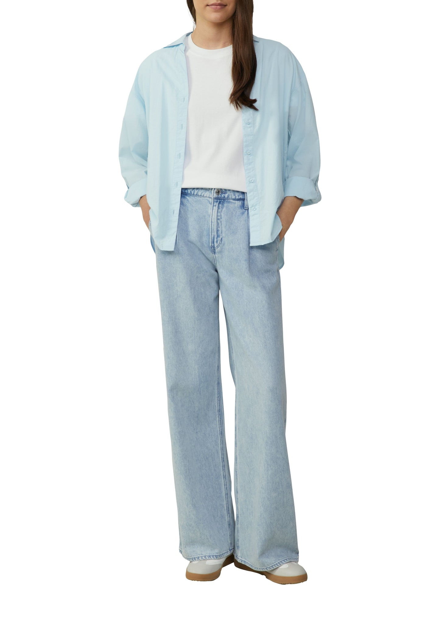 s. Oliver Damen T-Shirt weiß