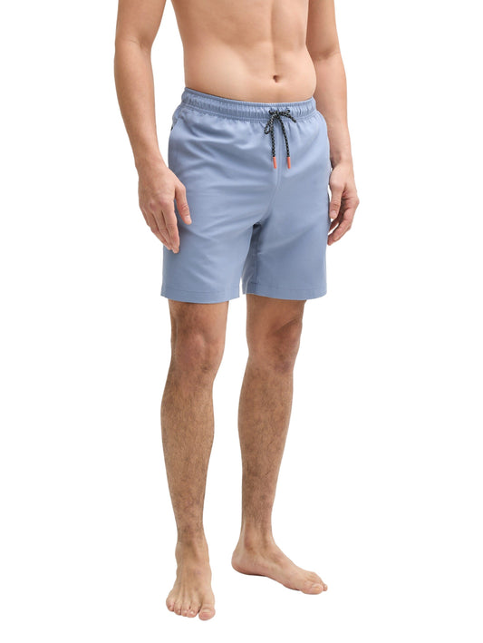 Tom Tailor Herren Basic Badeshorts blau