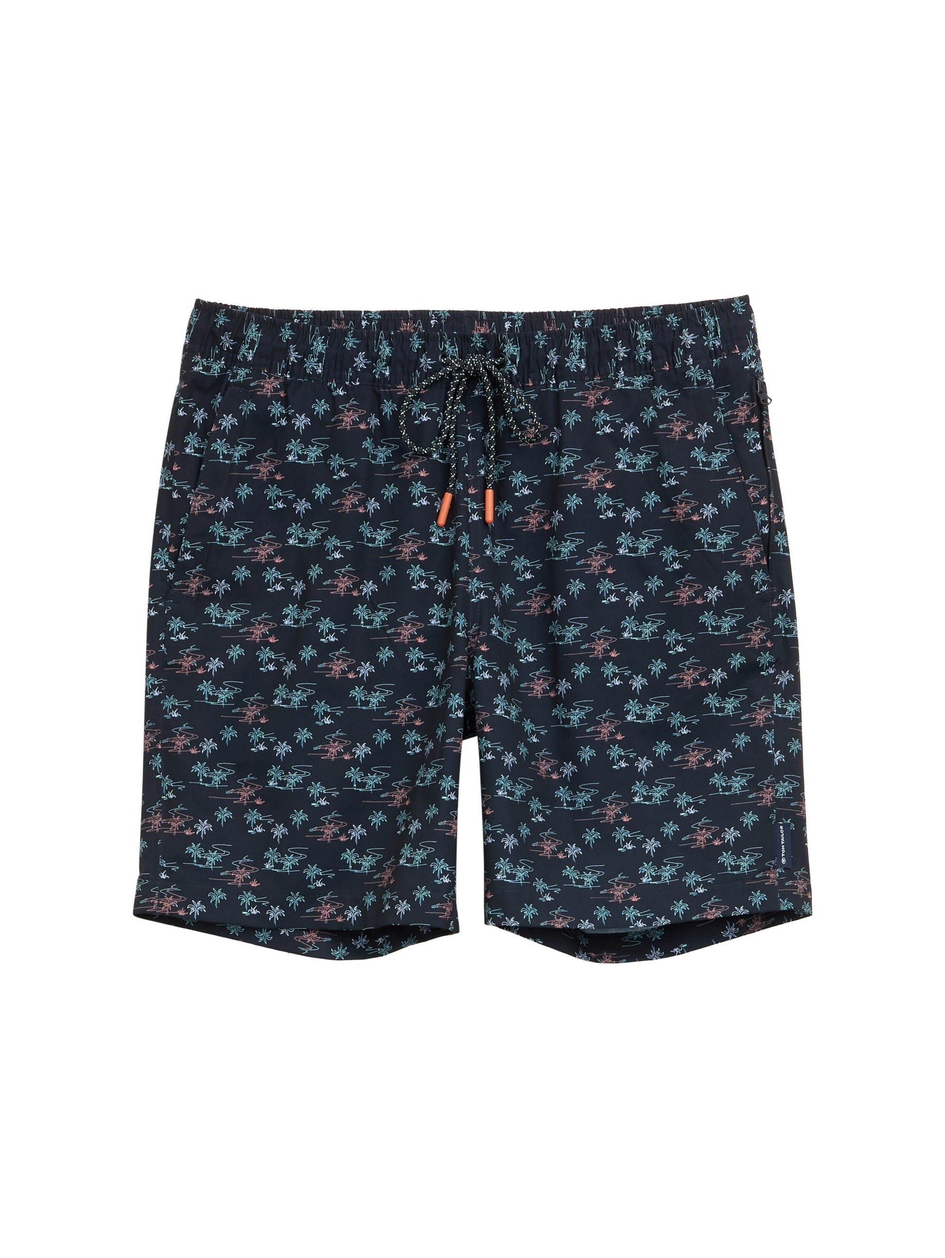 Tom Tailor Herren Badeshorts mit Print blau