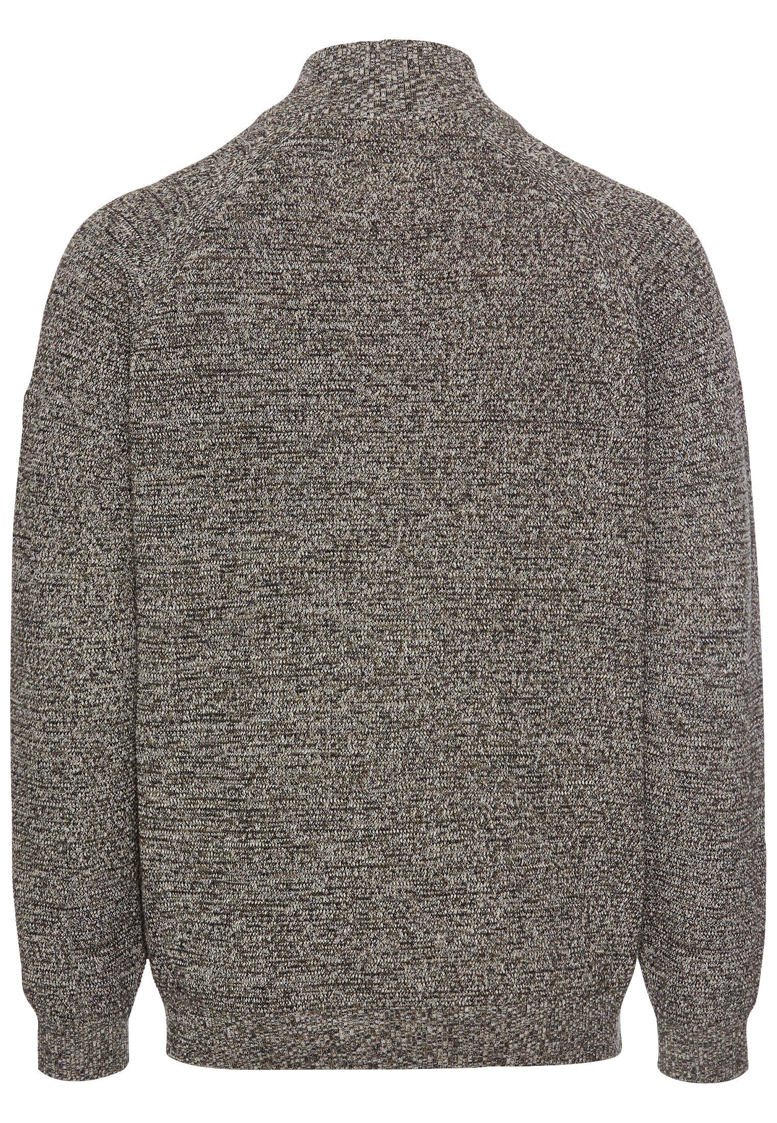 Camel Active Menswear Herren Strickjacke aus Baumwolle grün