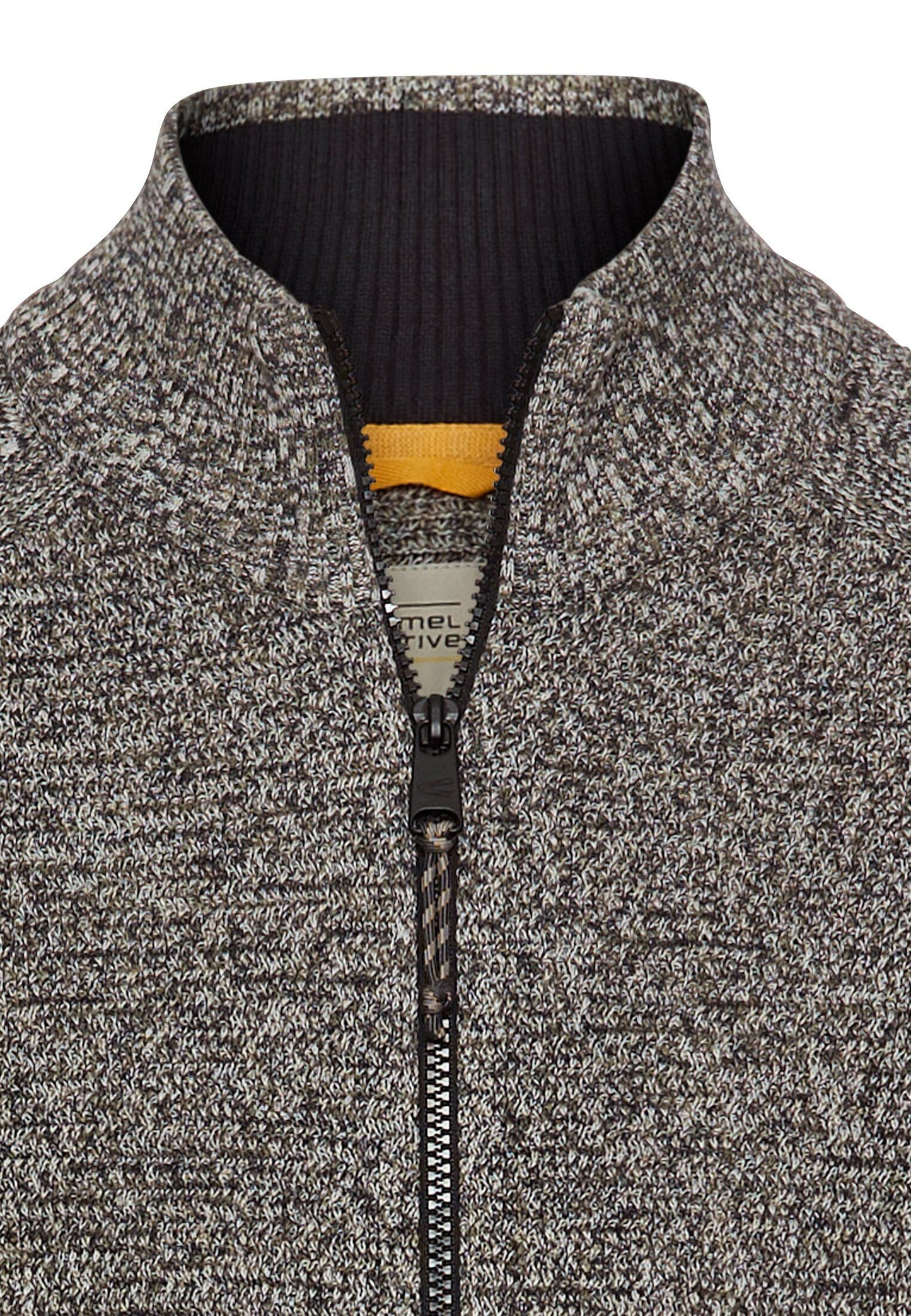 Camel Active Menswear Herren Strickjacke aus Baumwolle grün