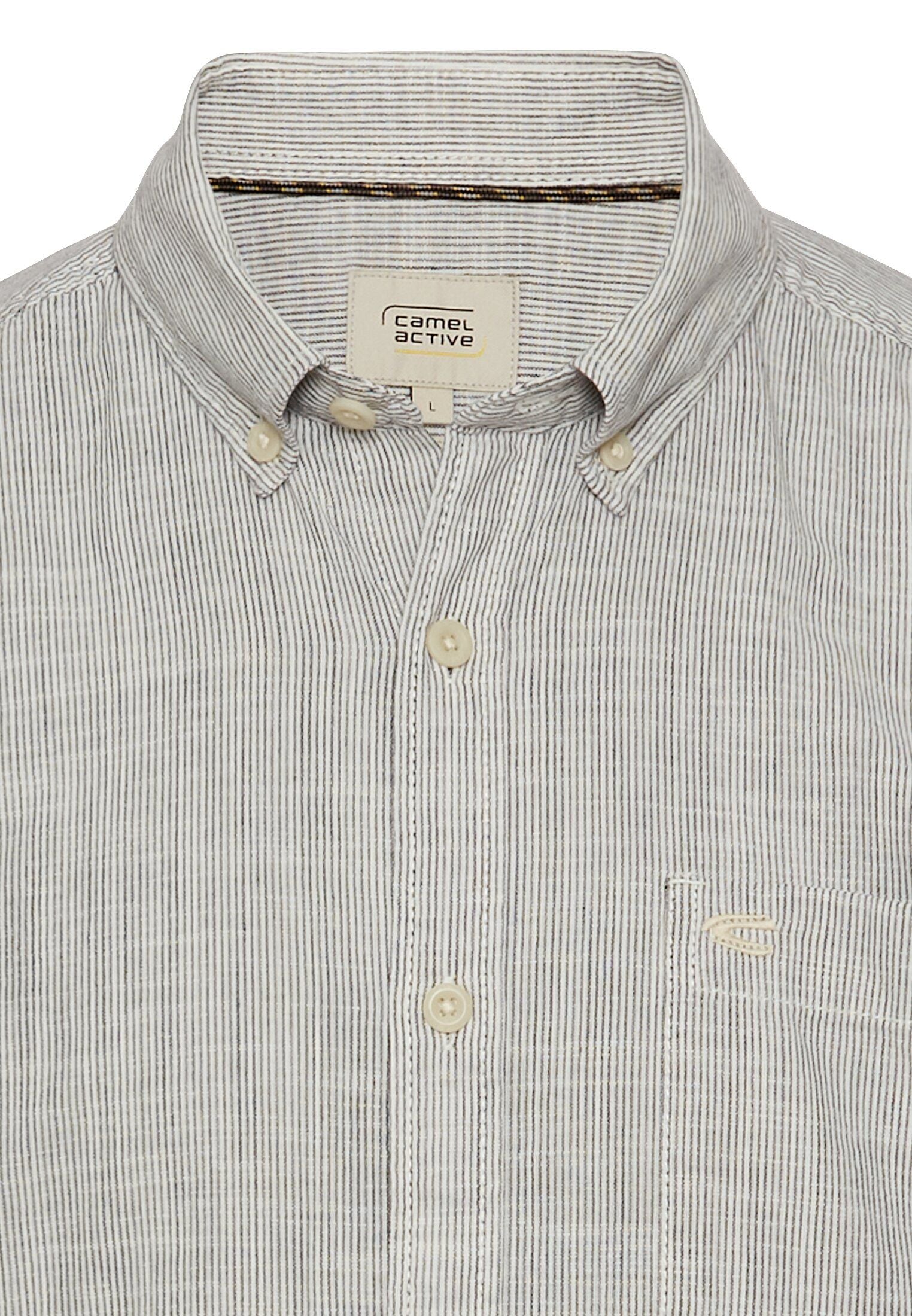 Camel Active Herren Kurzarmhemd grau