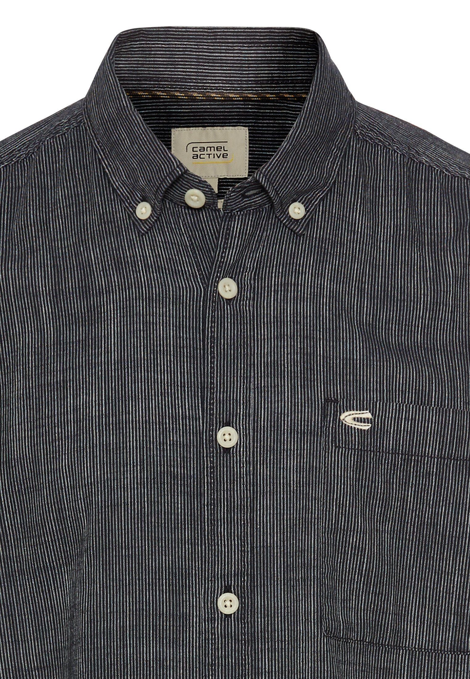 Camel Active Herren Kurzarmhemd blau