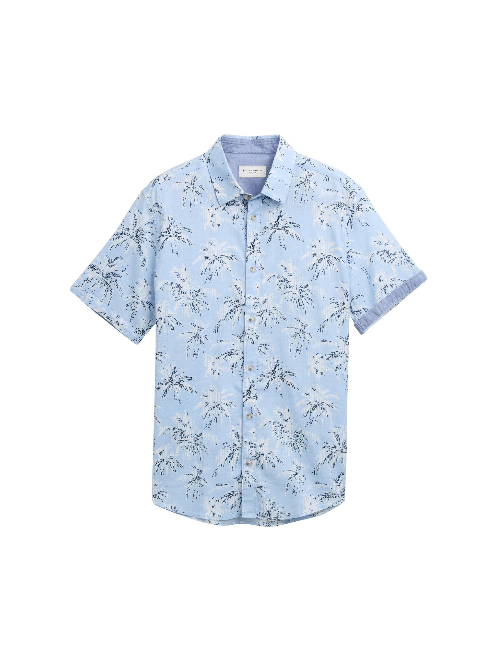 Tom Tailor Herren Kurzarmhemd XXXL blau