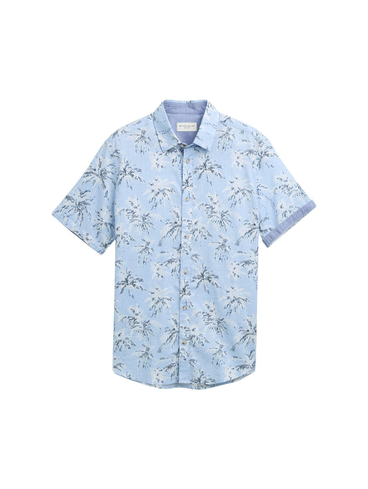 Tom Tailor Herren Kurzarmhemd XXXL blau