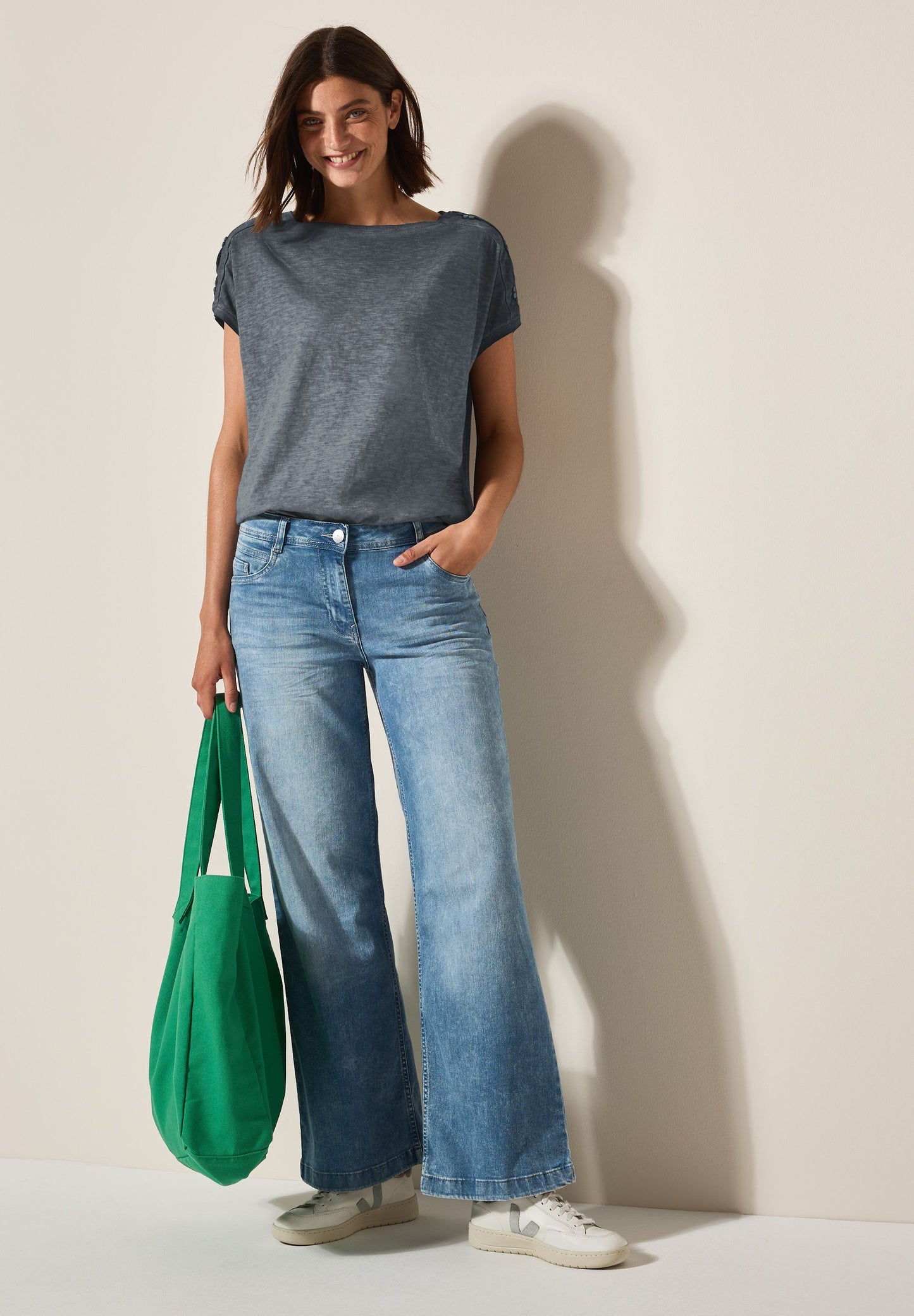 Cecil Damen T-Shirt grau