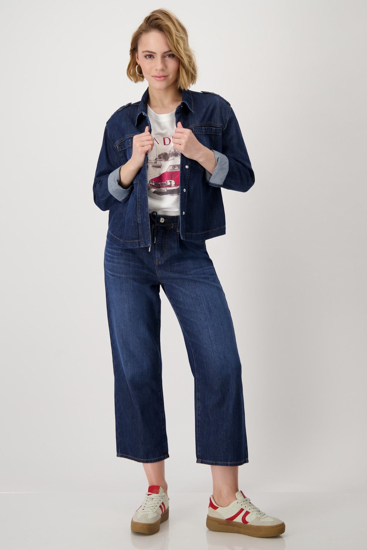 Monari Damen Jacke blau