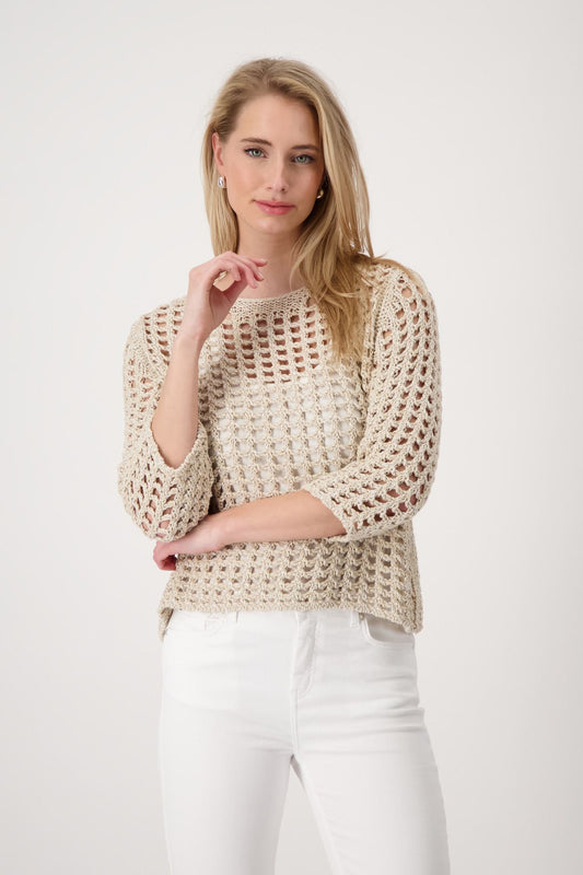 Monari Damen Pullover 44 braun
