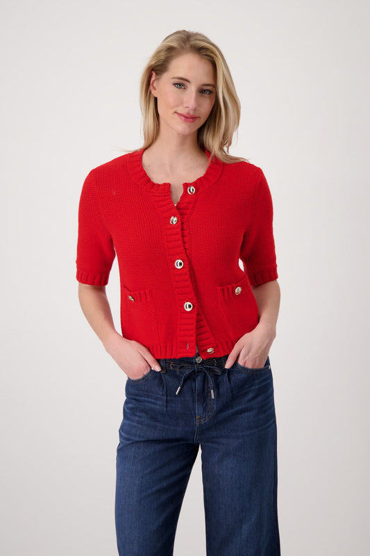 Monari Damen Strickjacke 44 rot