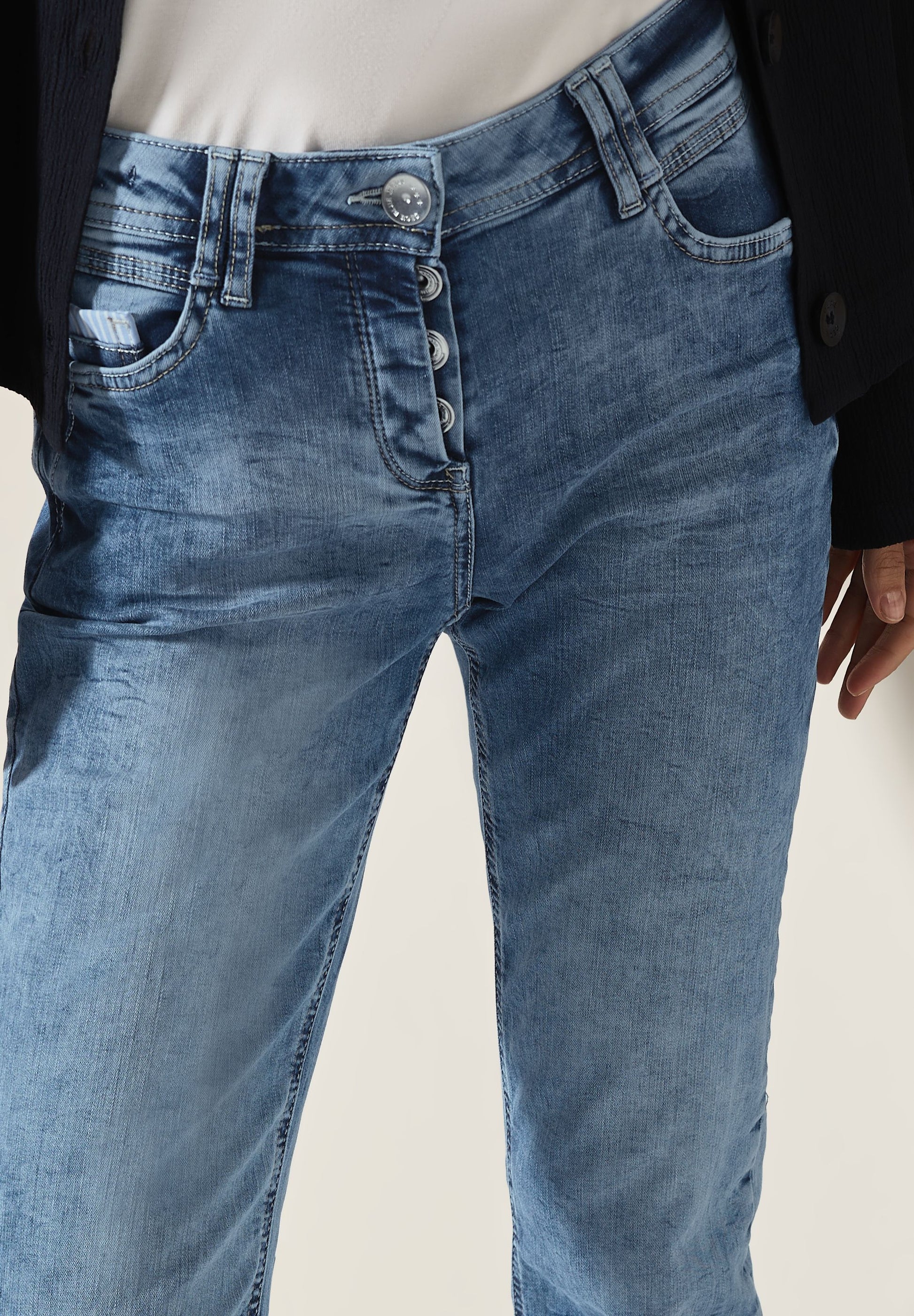 Cecil Damen Jeans blau