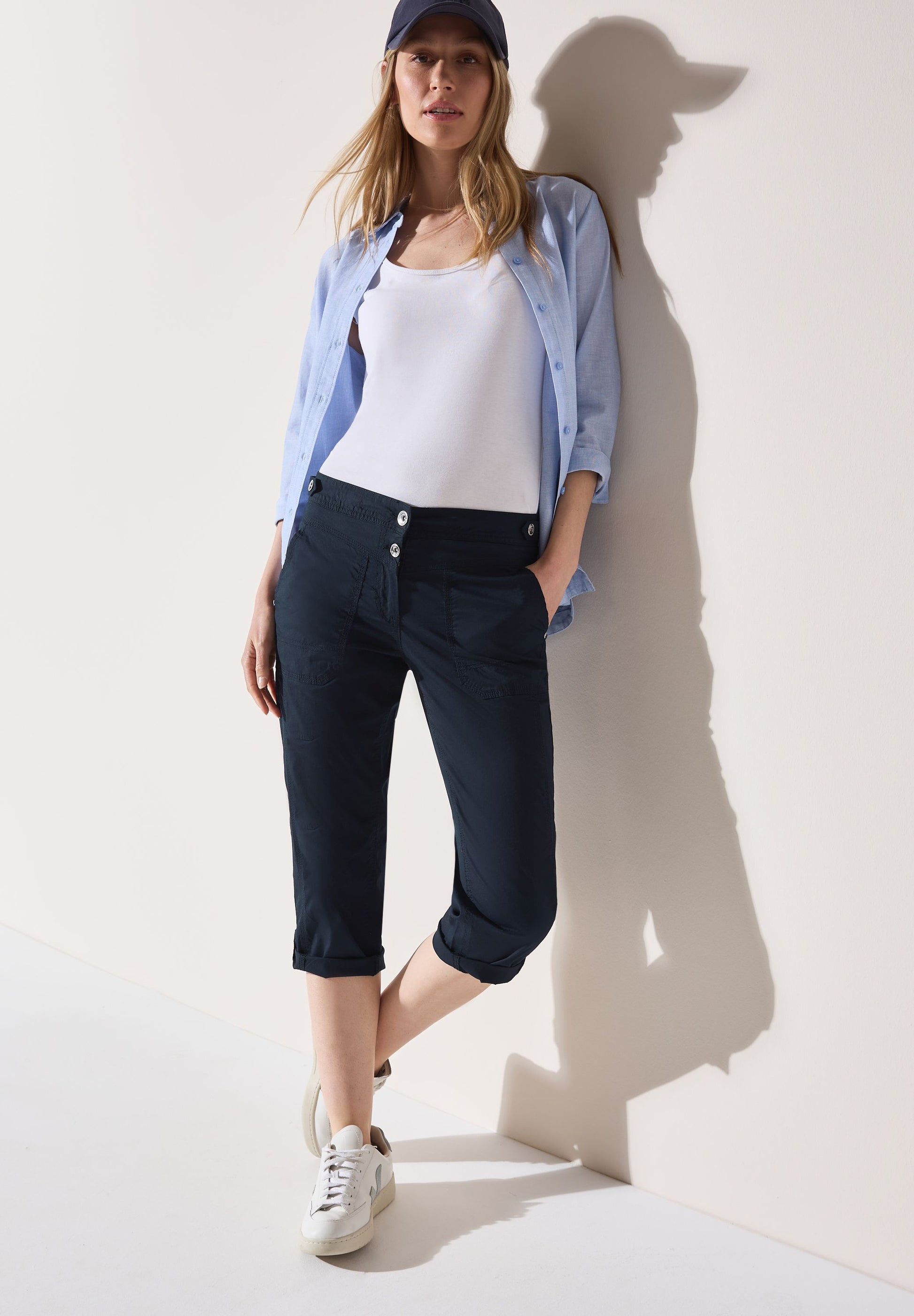 Cecil Damen Hose blau