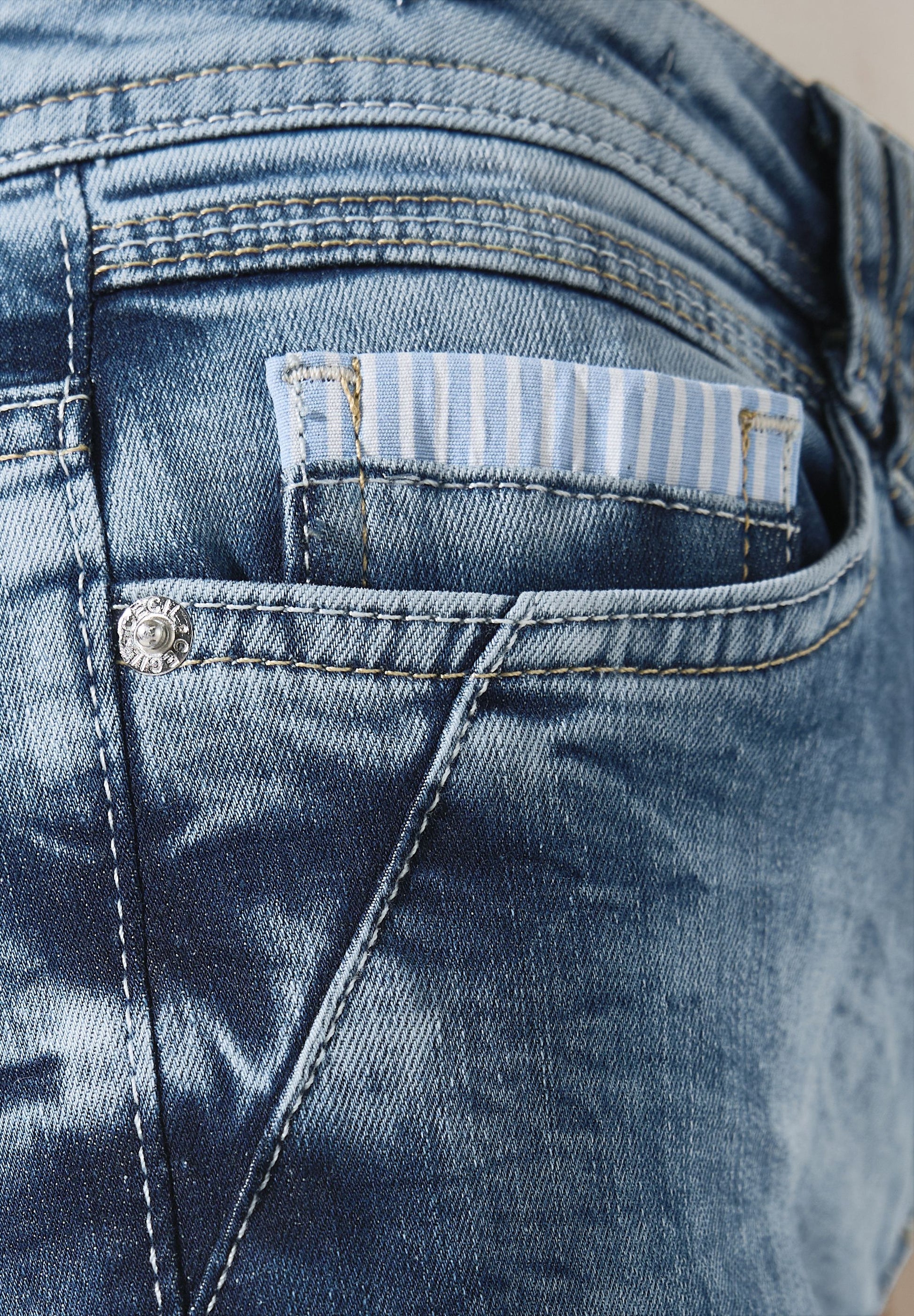 Cecil Damen Jeans blau