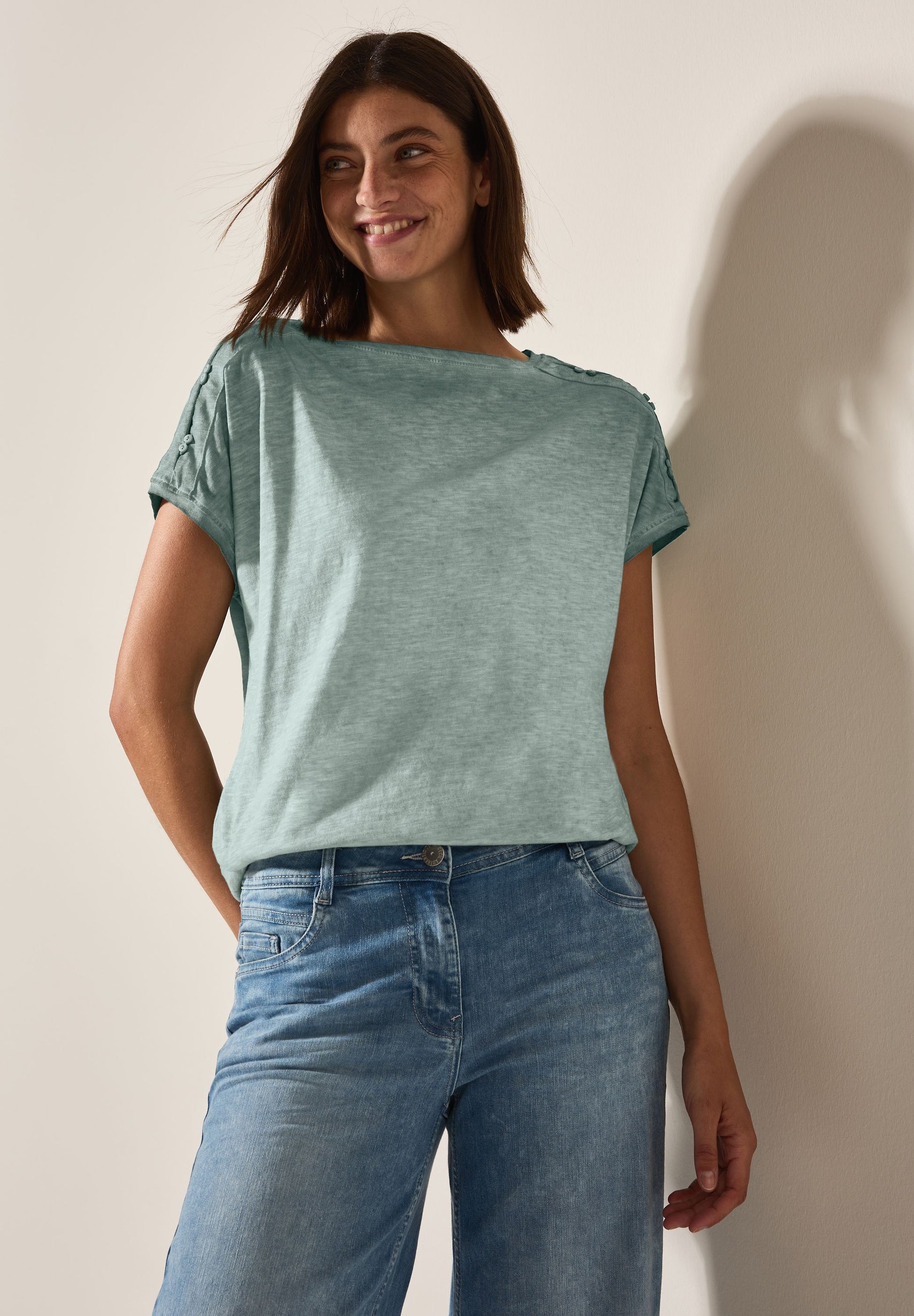 Cecil Damen T-Shirt grün