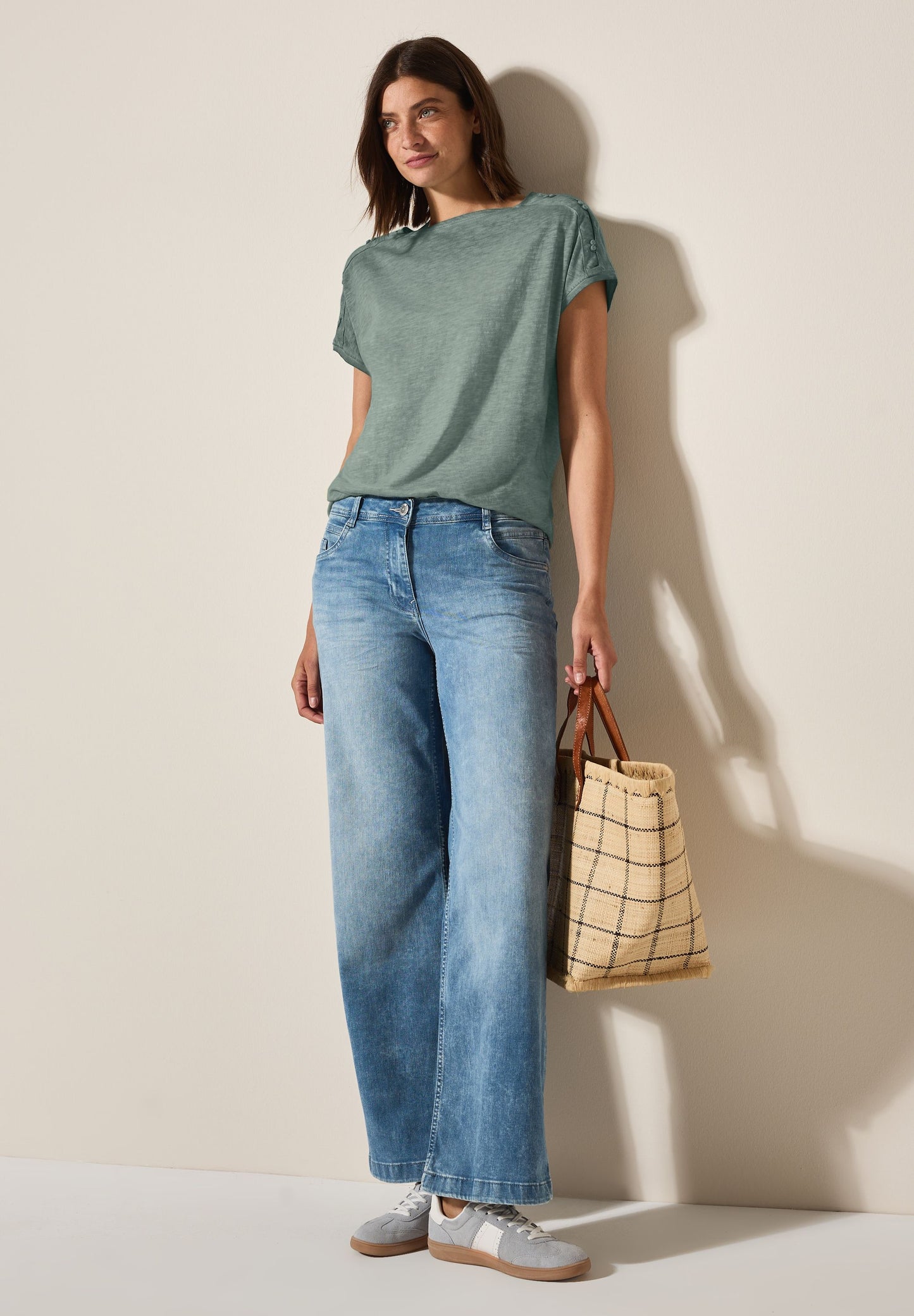 Cecil Damen T-Shirt grün