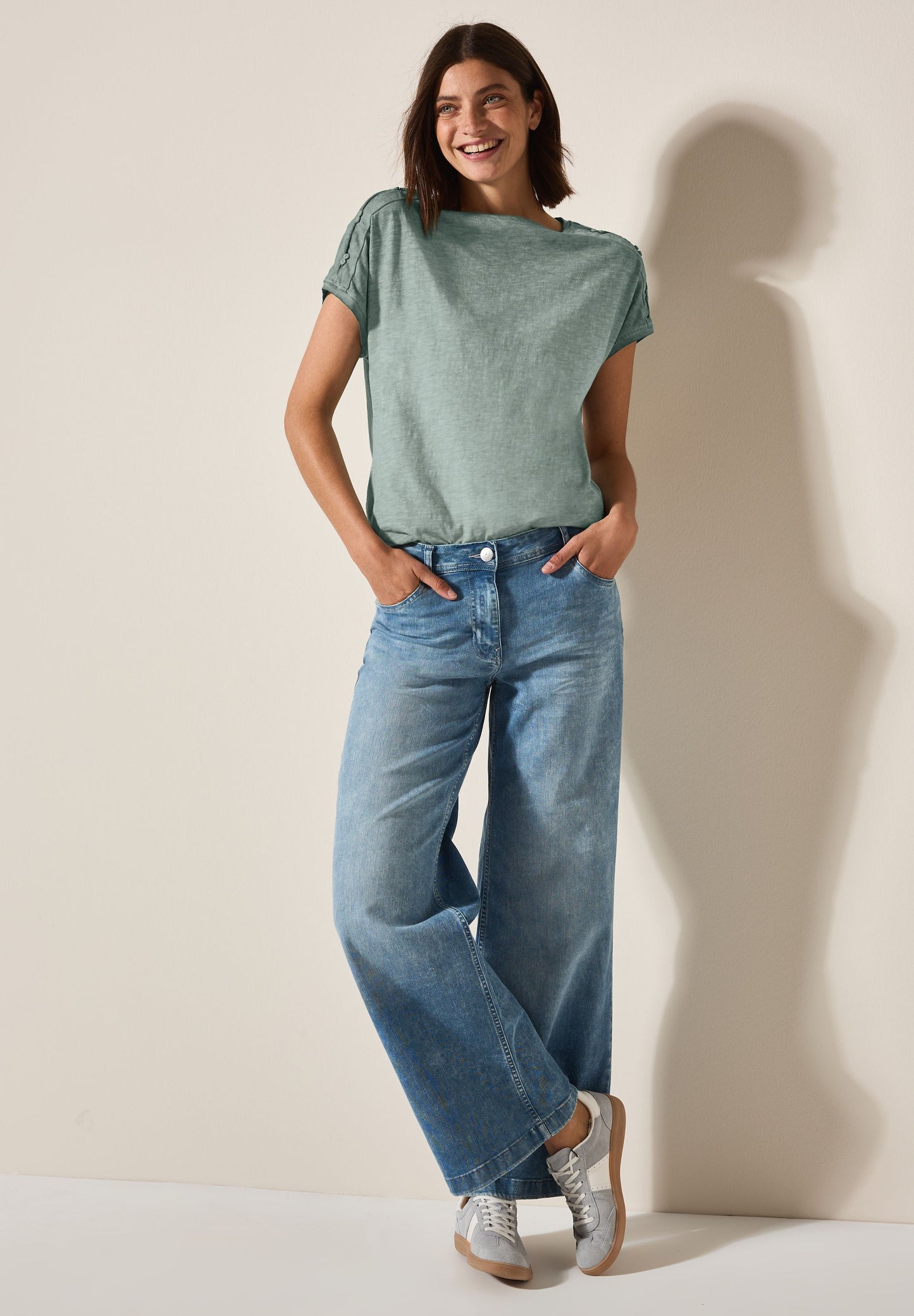 Cecil Damen T-Shirt grün