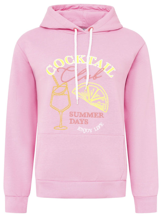 Zwillingsherz Damen Hoodie Cocktail Club pink