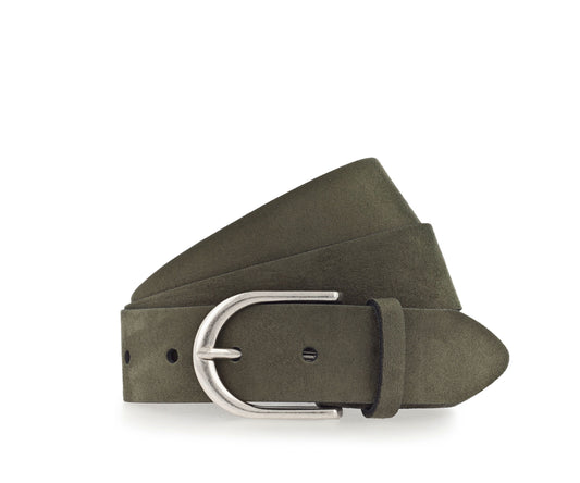 Vanzetti Damen Veloursgürtel grün