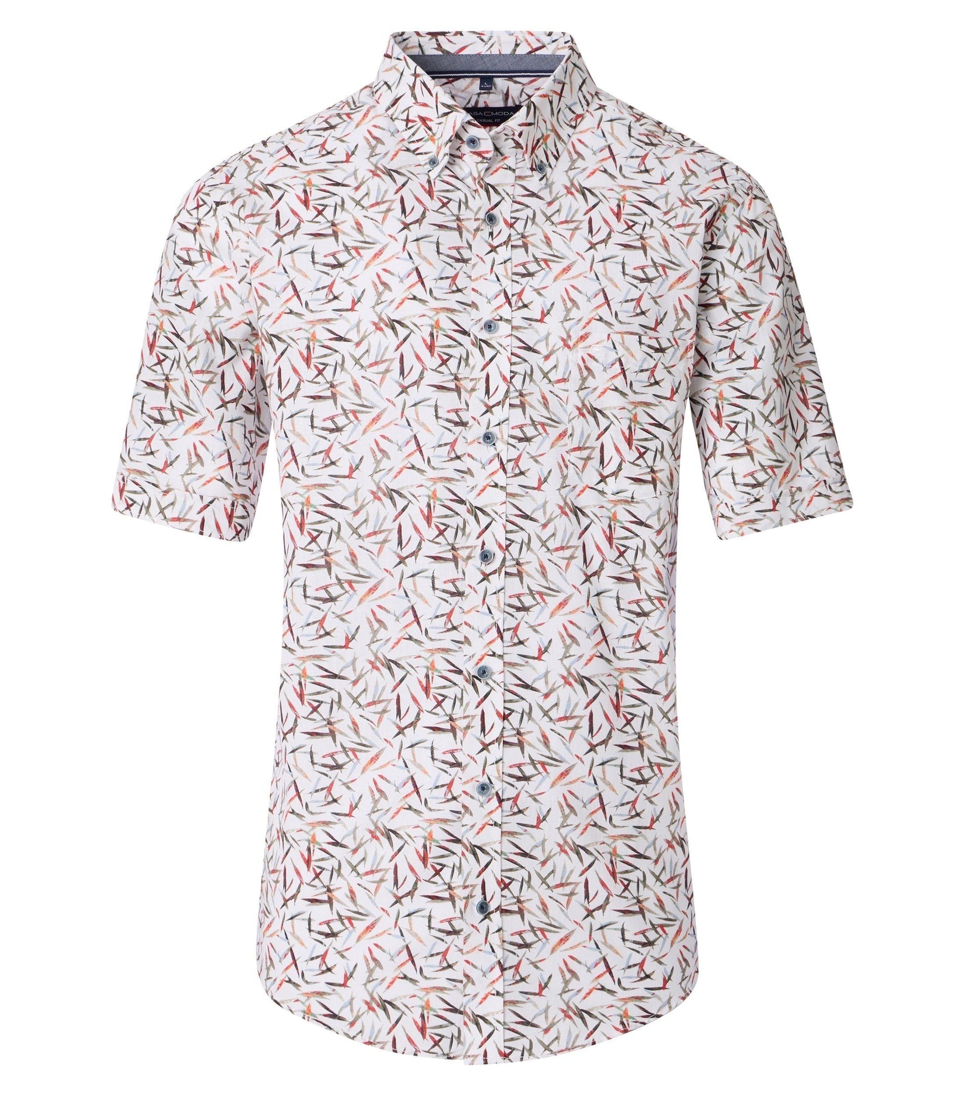 Casa Moda Herren Kurzarmhemd rot