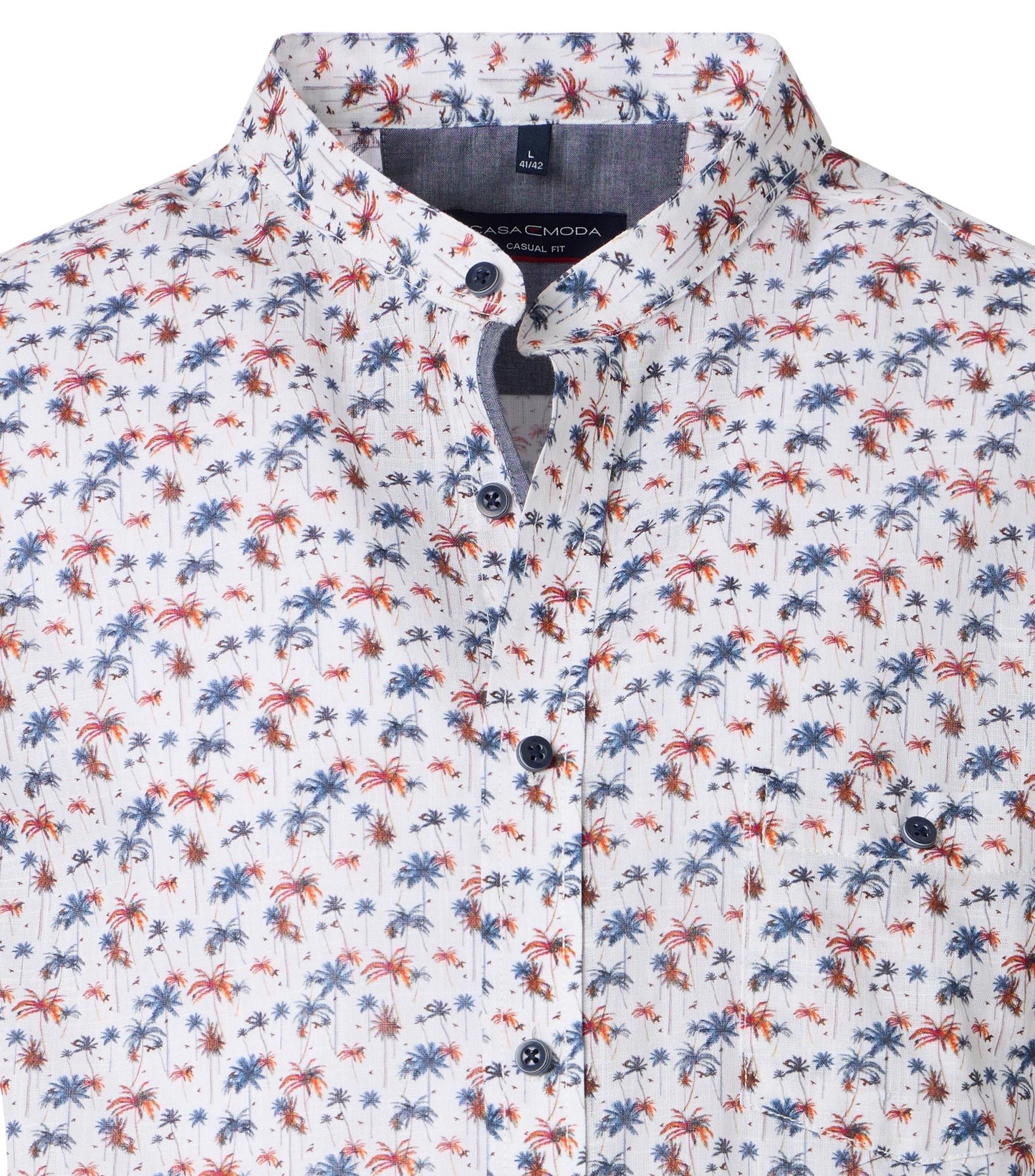 Casa Moda Herren Kurzarmhemd blau