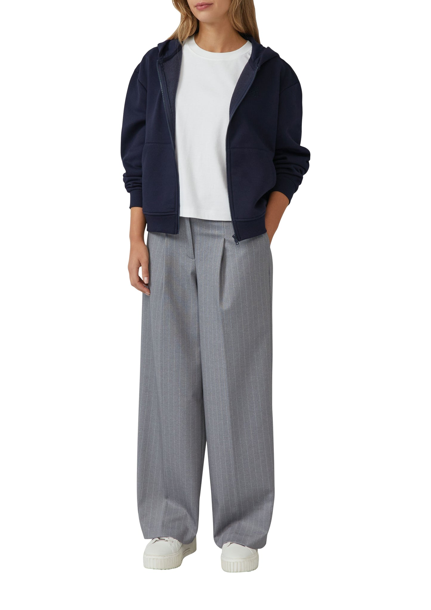 s.Oliver Damen Sweatjacke blau