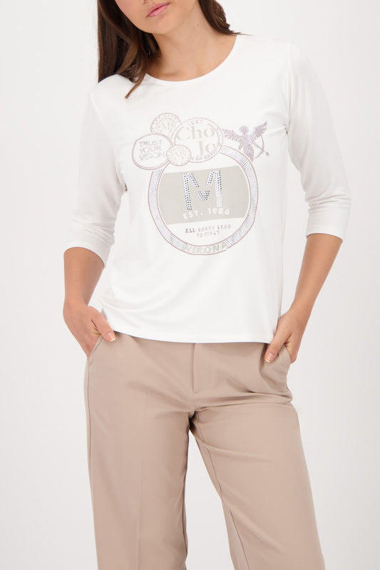 monari Damen Pullover weiß