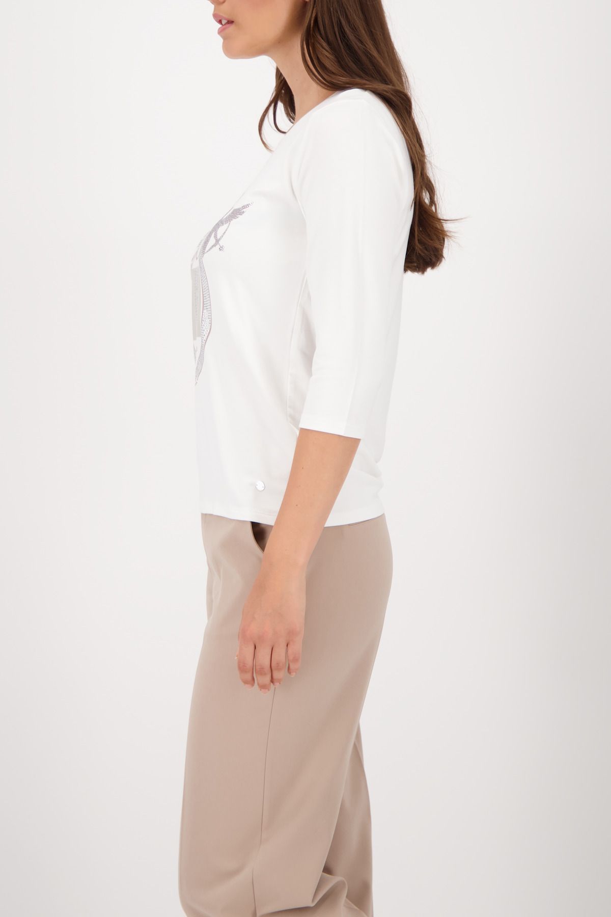 monari Damen Pullover weiß