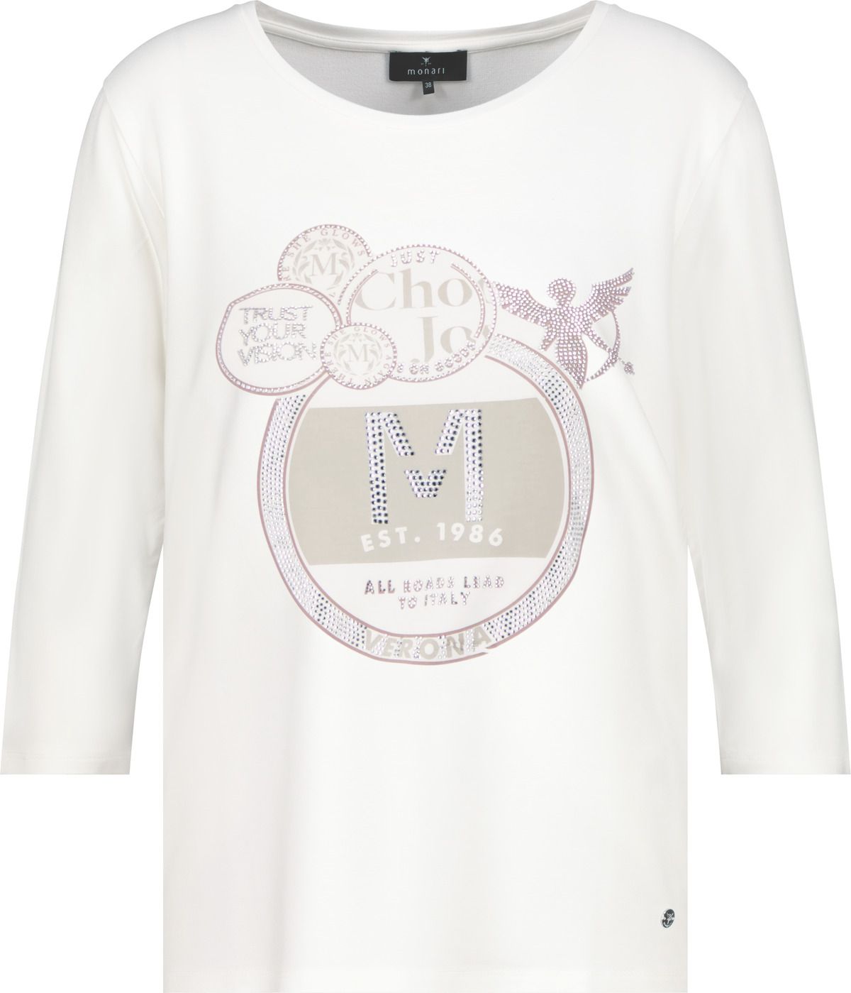 monari Damen Pullover weiß