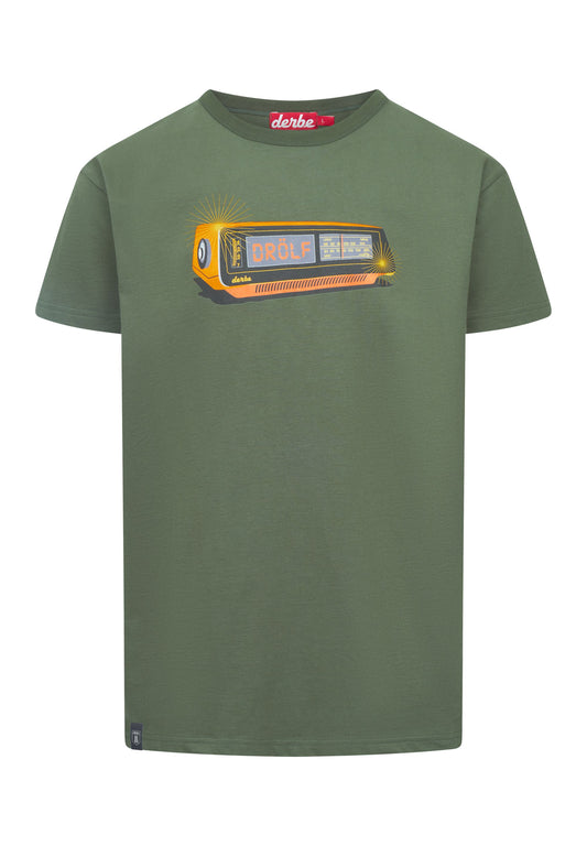 derbe Herren T-Shirt Drölf grün
