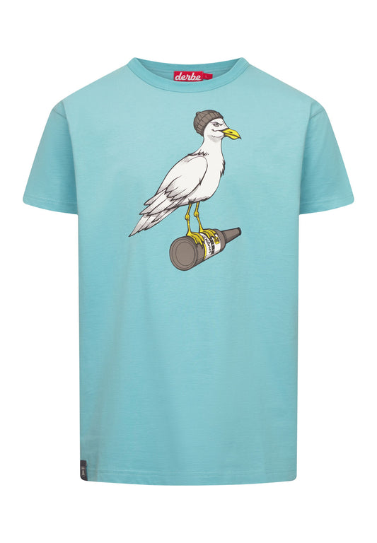 derbe Herren T-Shirt Sturmmöwe blau
