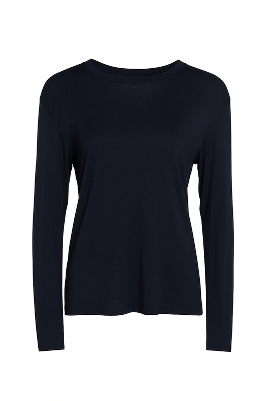 Larahutt Damen Shirt Feinwirk blau