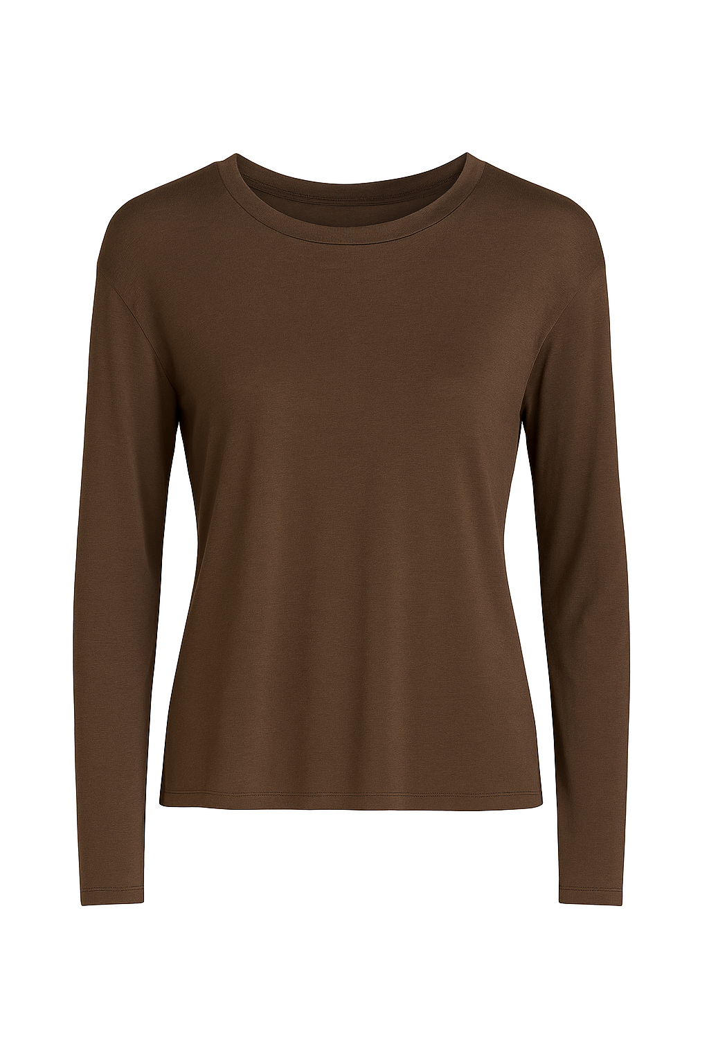 Larahutt Damen Shirt Feinwirk braun