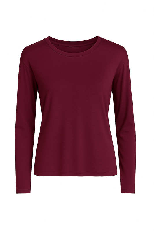 Larahutt Damen Shirt Feinwirk rot