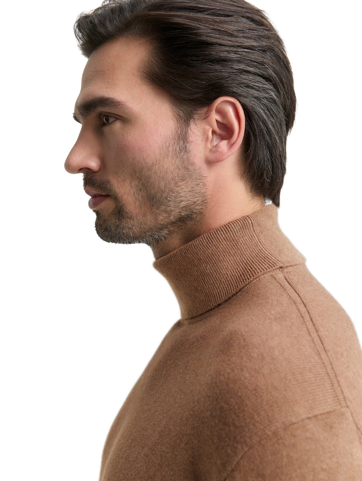 Tom Tailor Herren Rollkragenpullover braun
