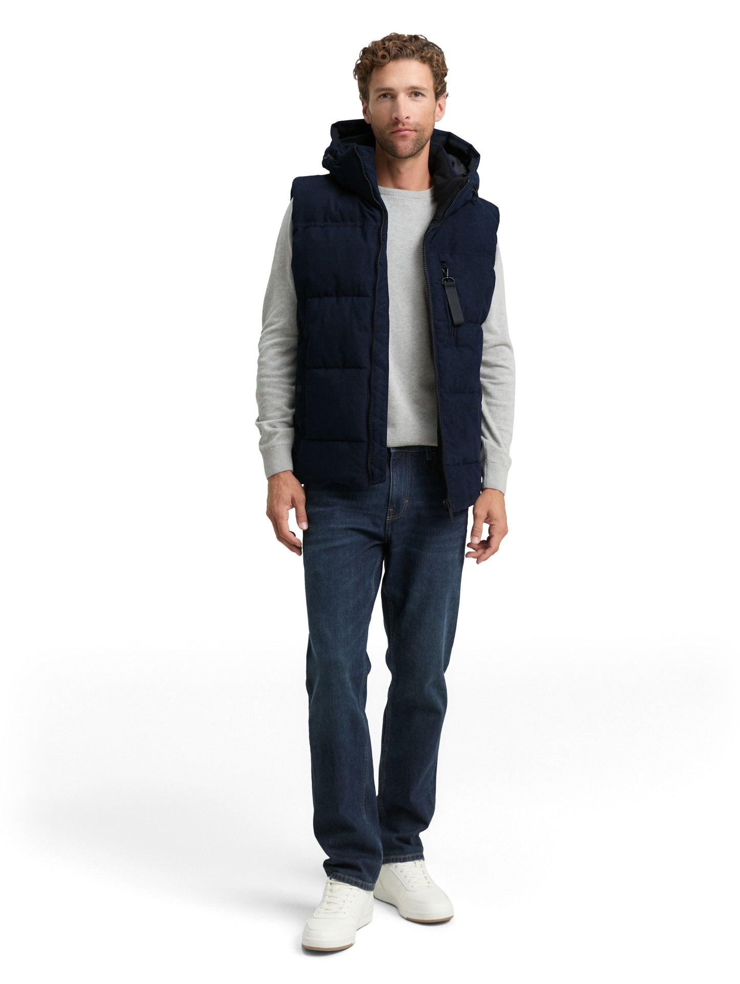 Tom Tailor Herren Weste blau