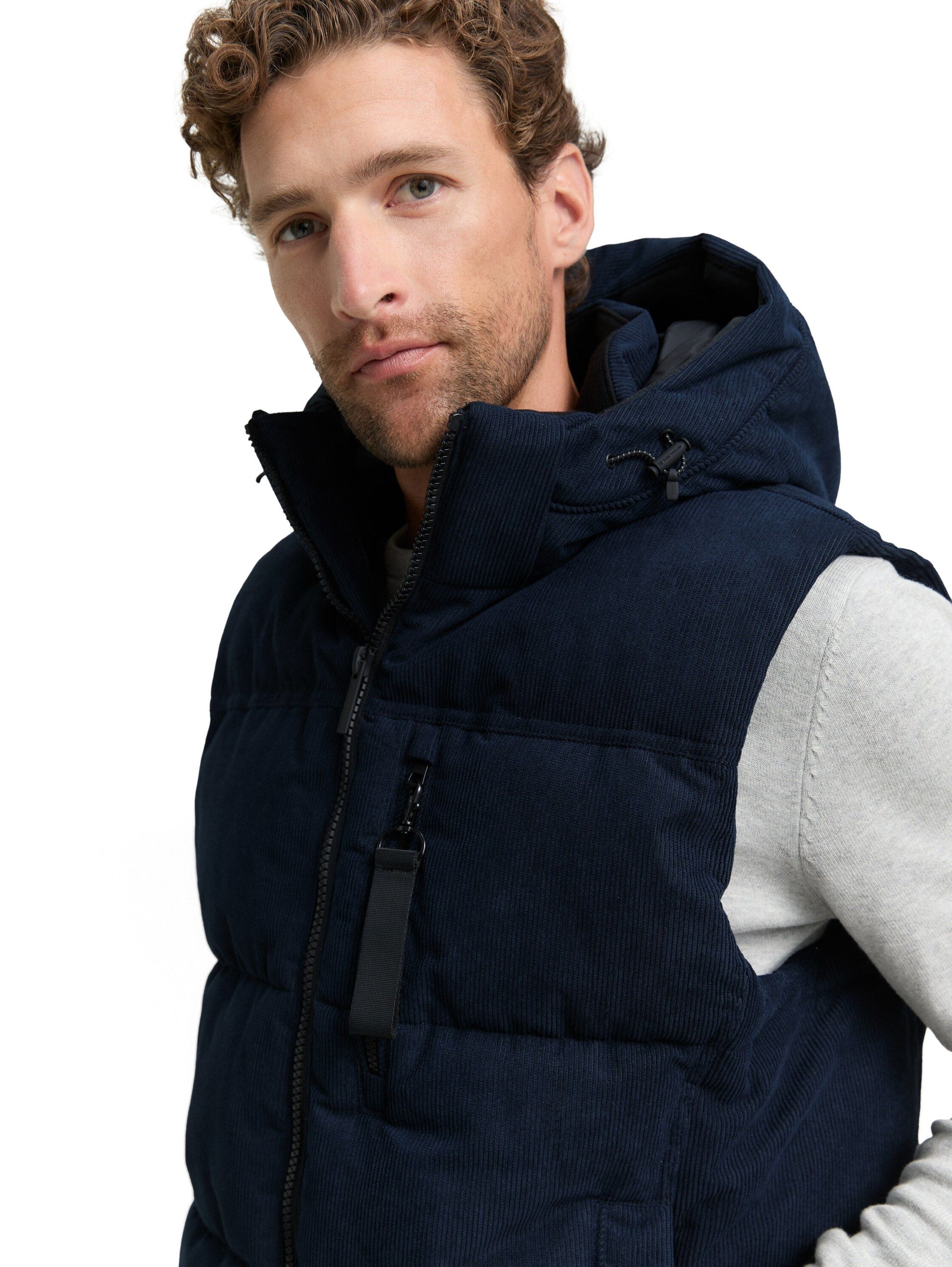 Tom Tailor Herren Weste blau