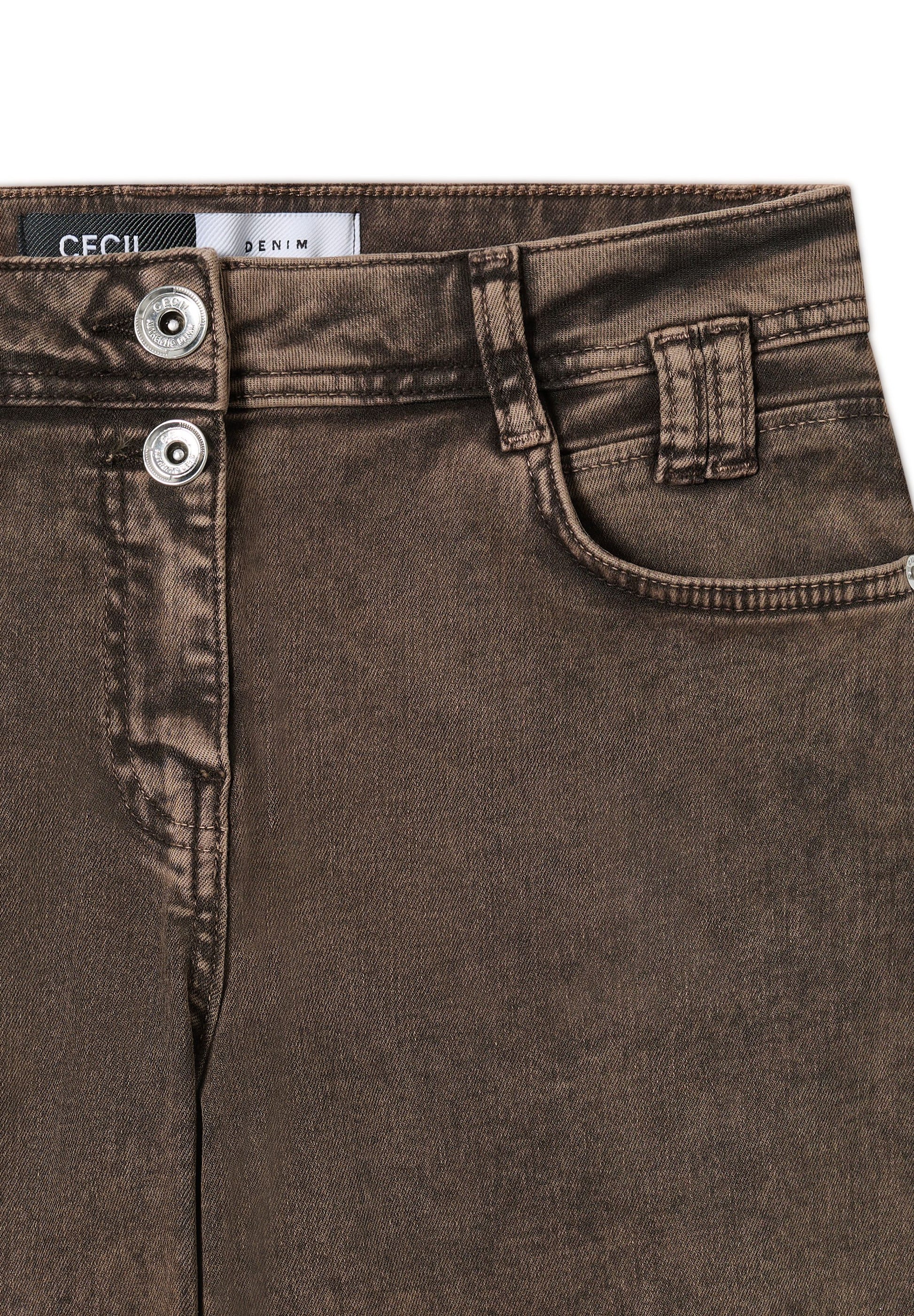 Cecil Damen Jeans braun